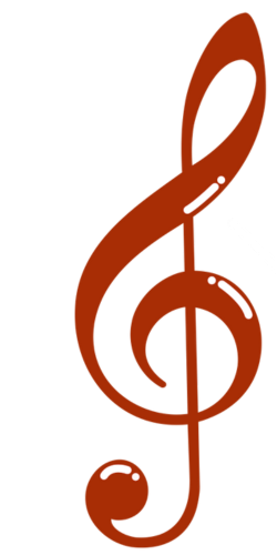 Music staff, science of music logo